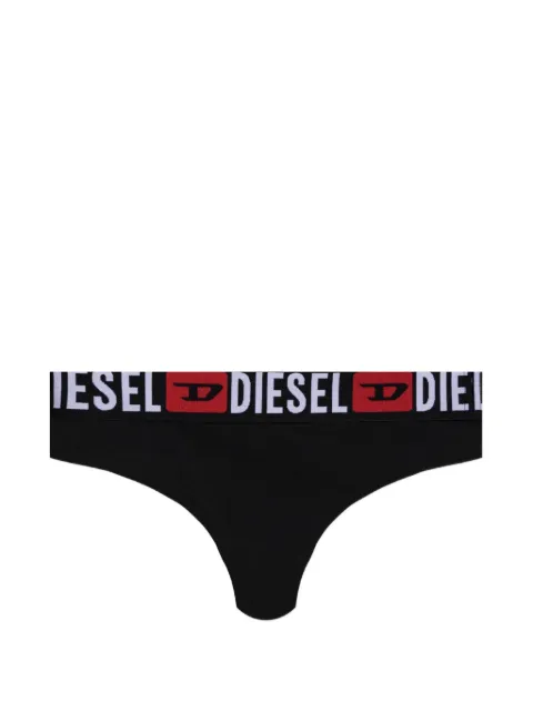 Diesel logo-waistband thong