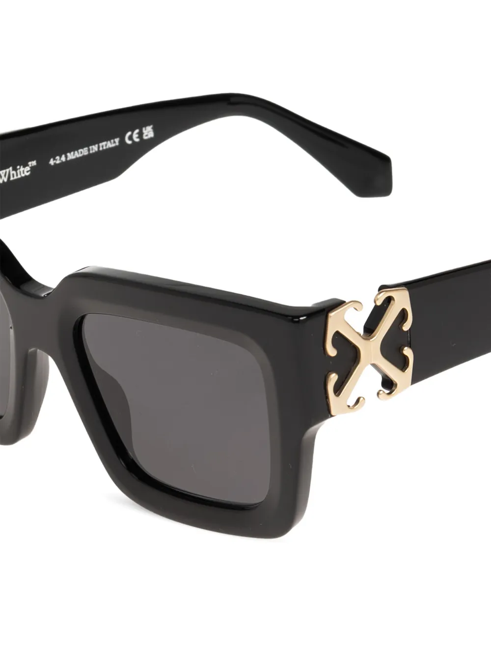Off-White Eyewear Mystic zonnebril met rechthoekig montuur Zwart