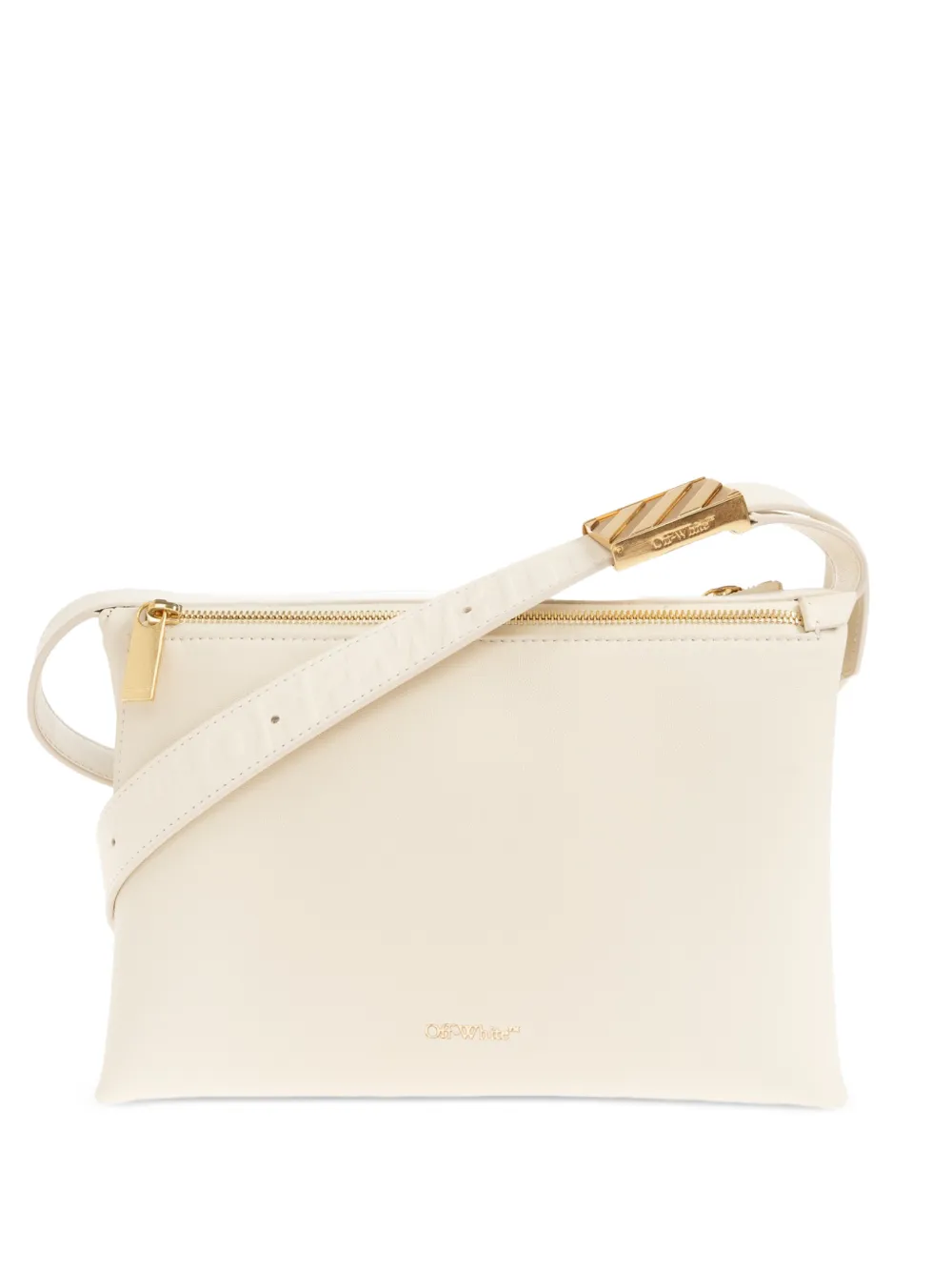 Off-White Sandbag 404 leather shoulder bag - Neutrals