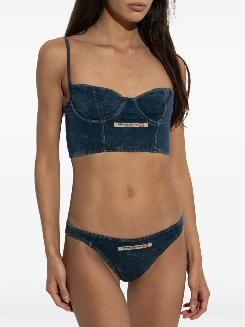  Diesel Bragas Brazilian Con Efecto Vaquero - Azul 