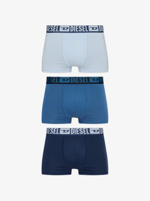 Diesel three-pack of stretch cotton boxer briefs with tonal waistband