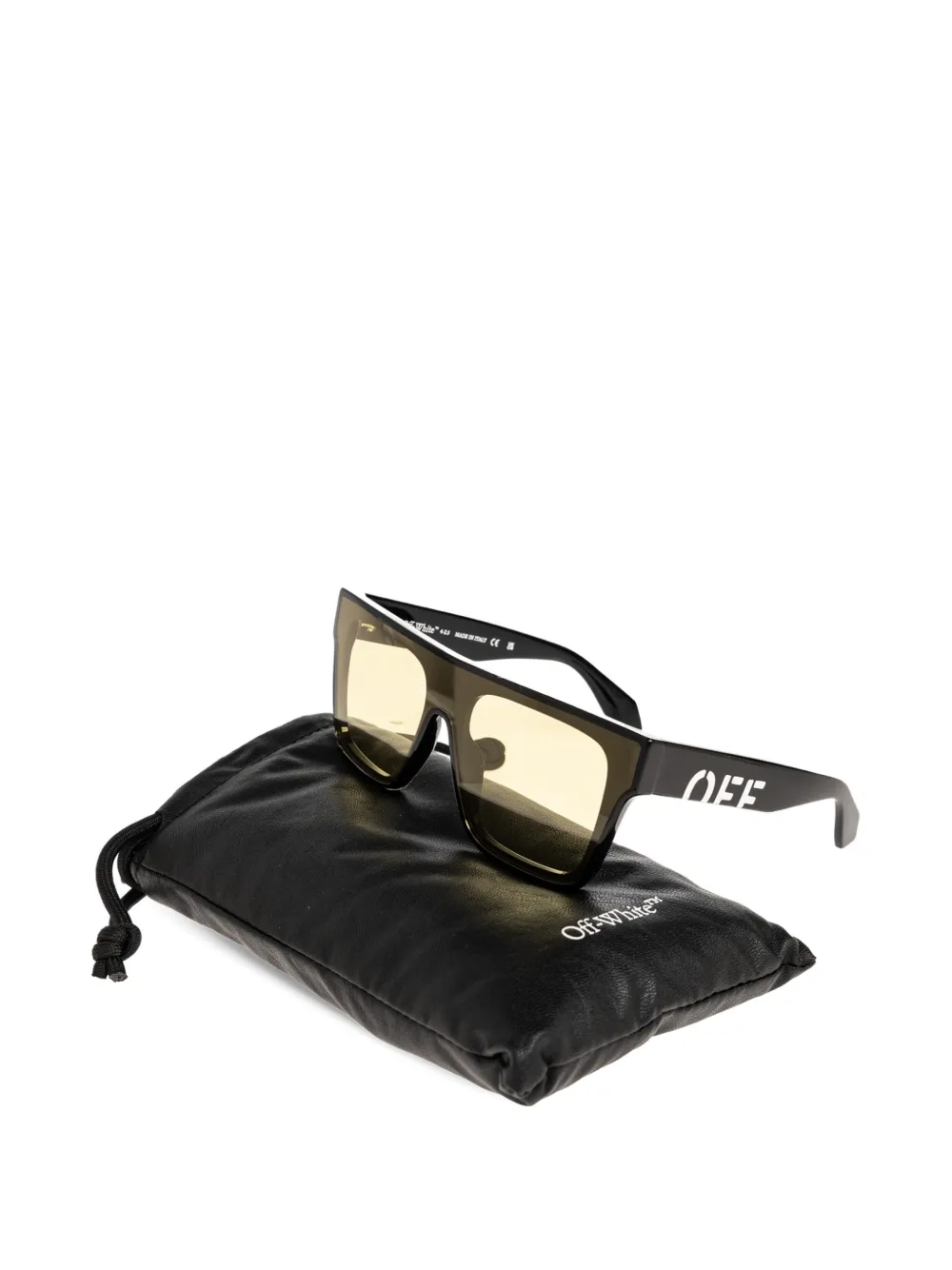 Off-White Eyewear Zonnebril met vierkant montuur Zwart