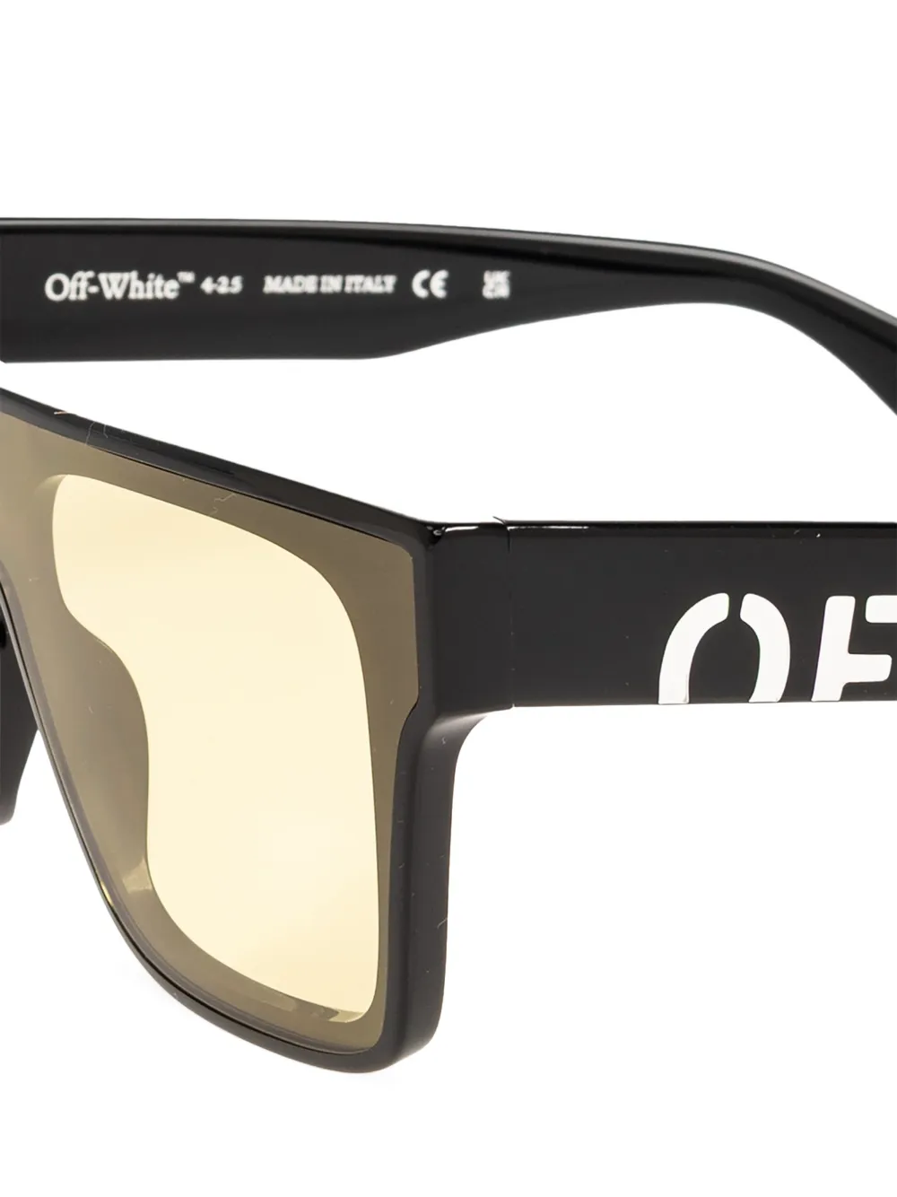 Off-White Eyewear Zonnebril met vierkant montuur Zwart