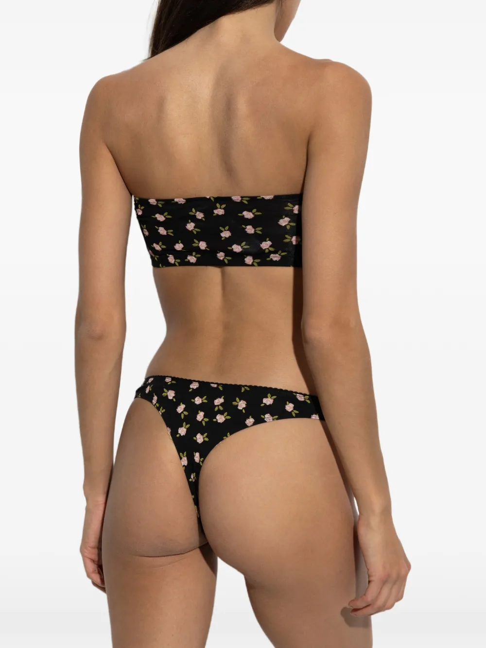 Diesel Drie Punchy-D-Core katoenen strings met logoprint Zwart