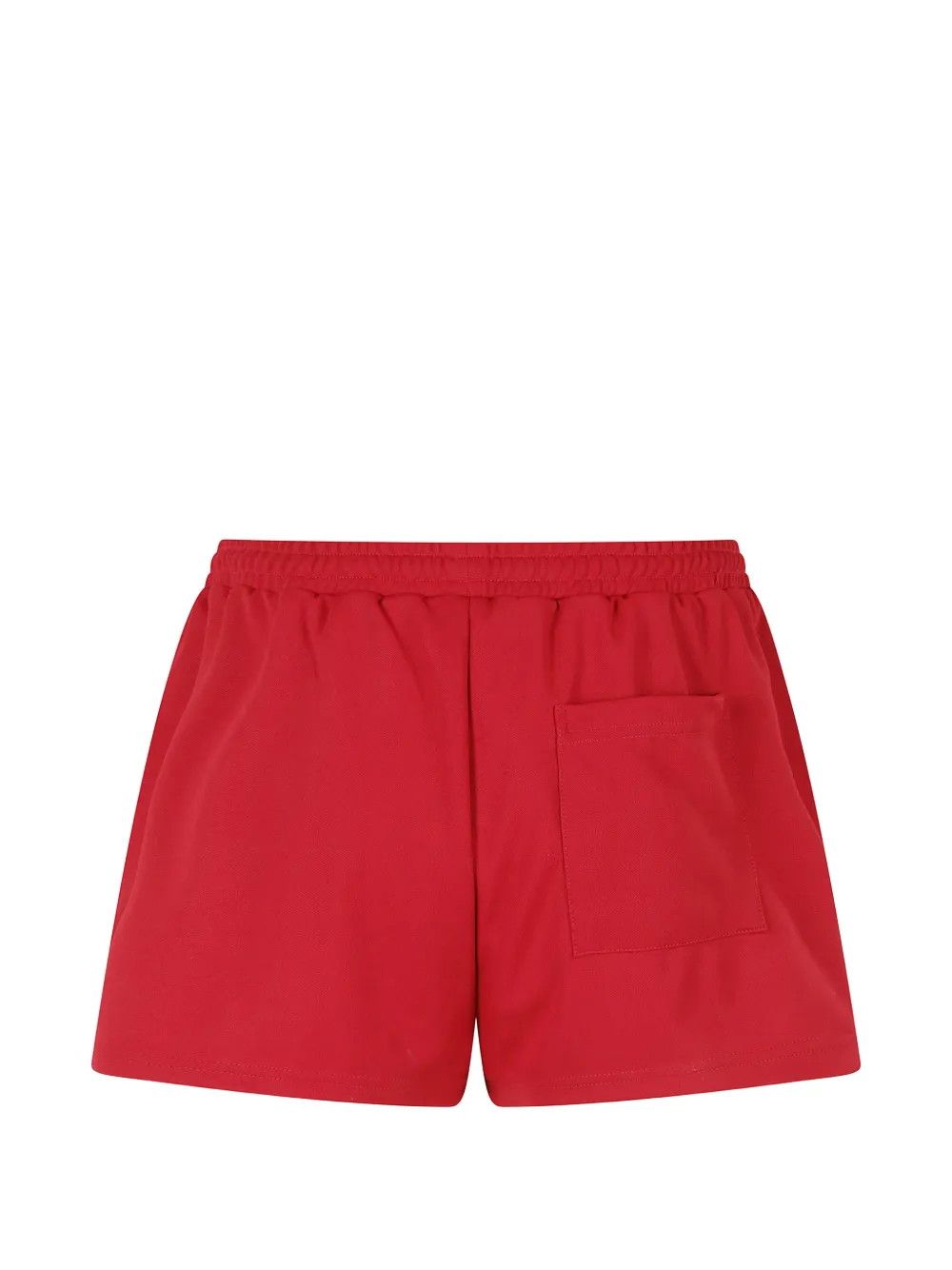 Sporty & Rich Shorts met geborduurd logo en zijstreep Rood