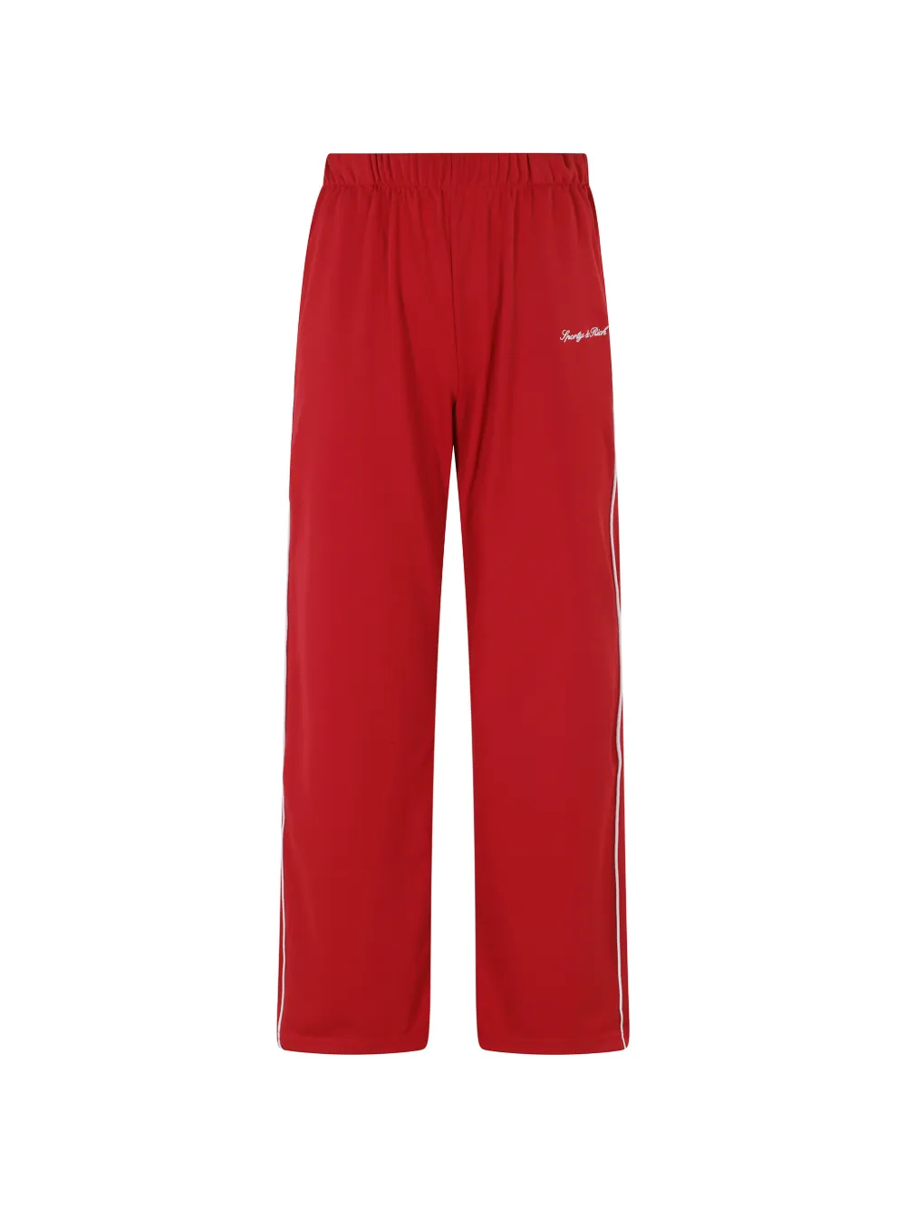 Sporty & Rich logo-print side-stripe track pants - Rosso