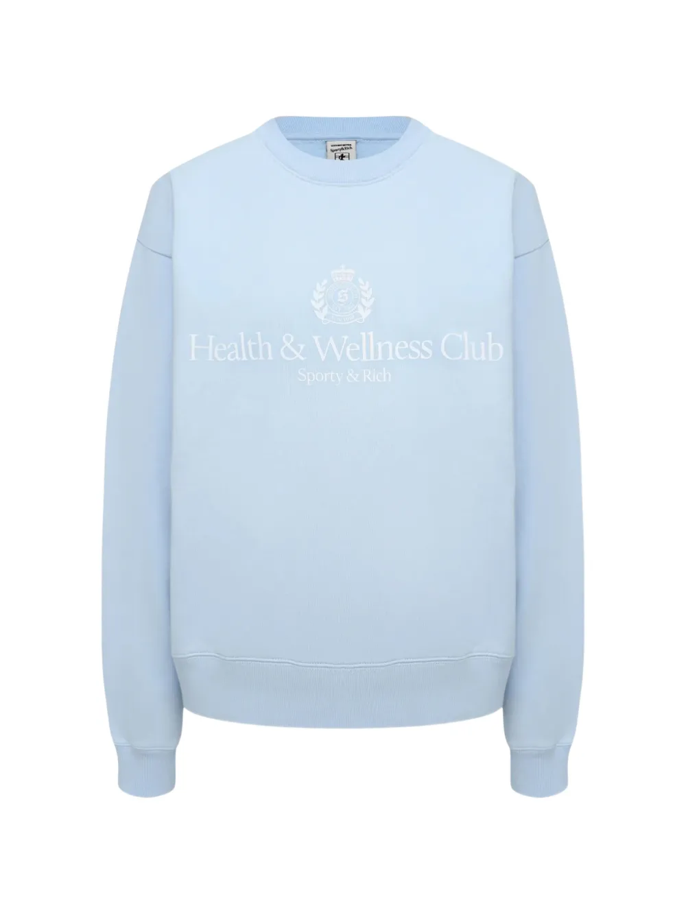 Sporty & Rich logo-print sweatshirt - Blau