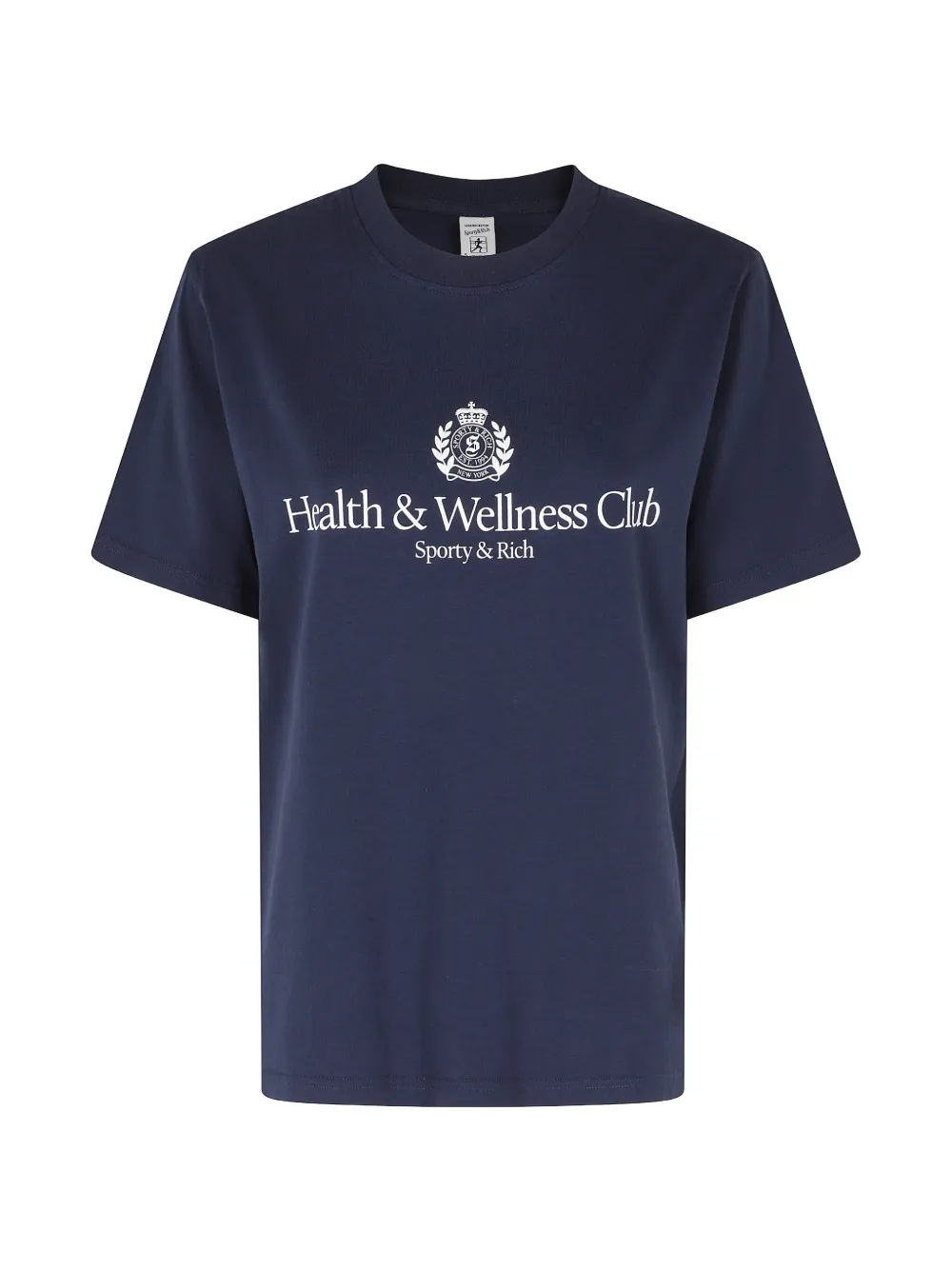 Sporty & Rich logo-print T-shirt - Blu