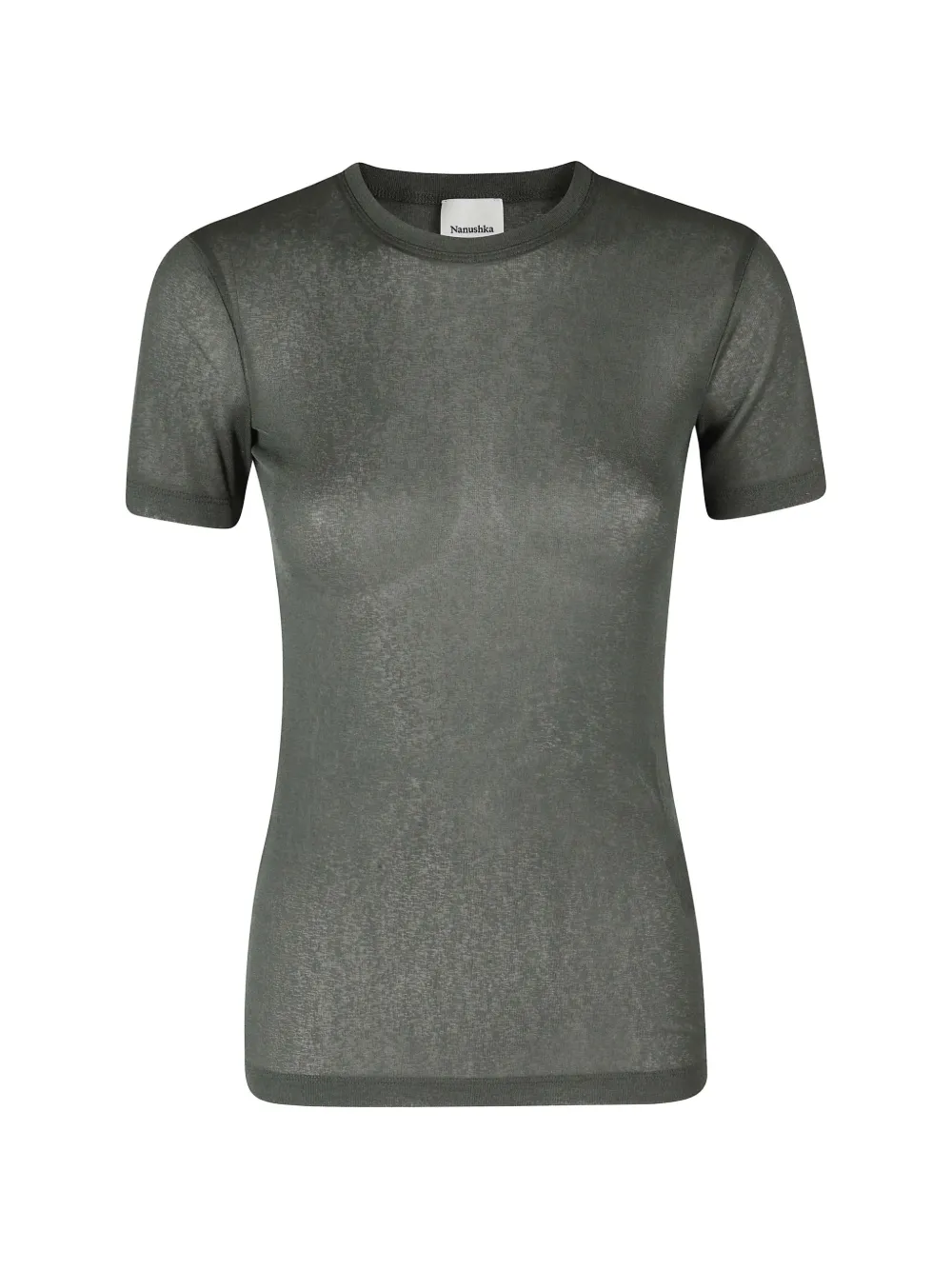 Nanushka Darcy Semi-sheer Crew-neck T-shirt In Multi