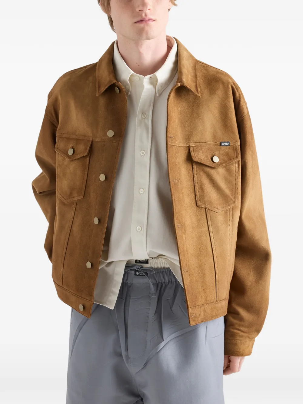  Prada Camisa De Algodón - Neutro 