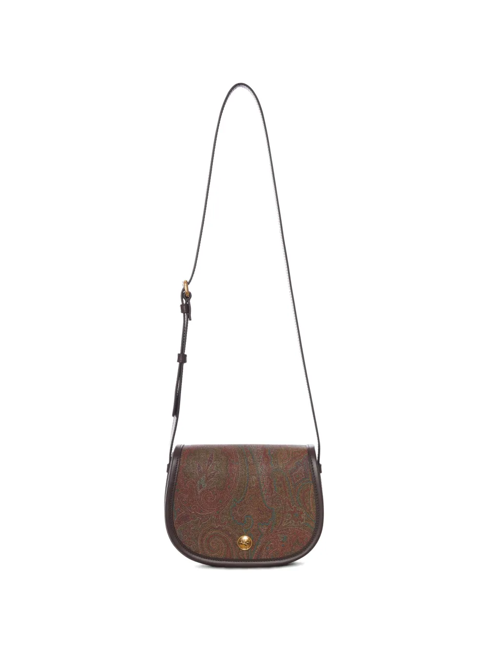 ETRO Schoudertas met paisley-print Bruin