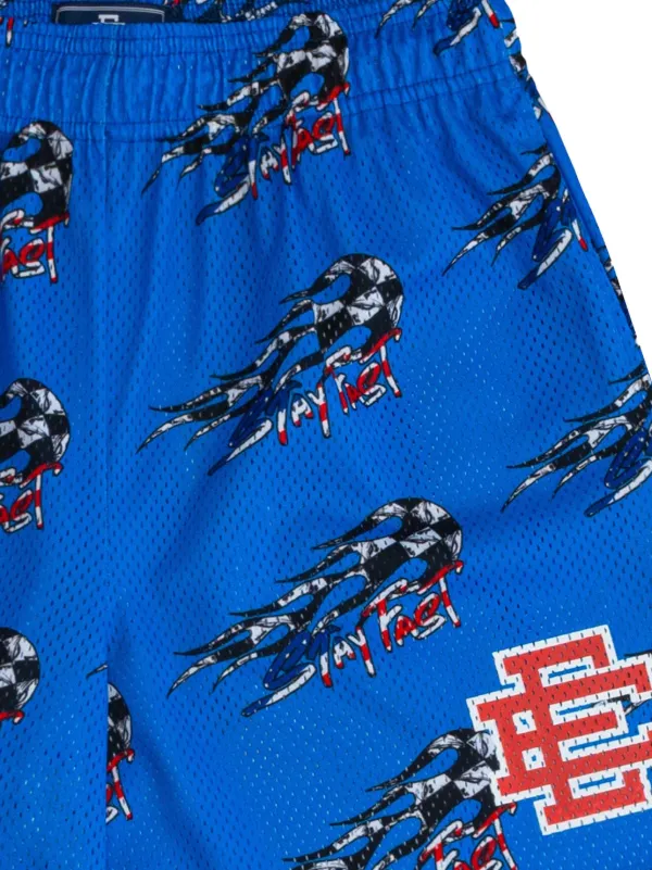 ERIC EMANUEL Matty Boy graphic-print Shorts | Blue | FARFETCH