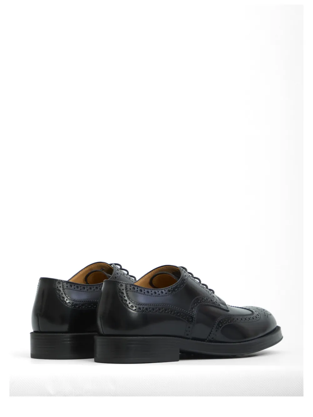 Tod's brogue-detail lace-up derby shoes Zwart