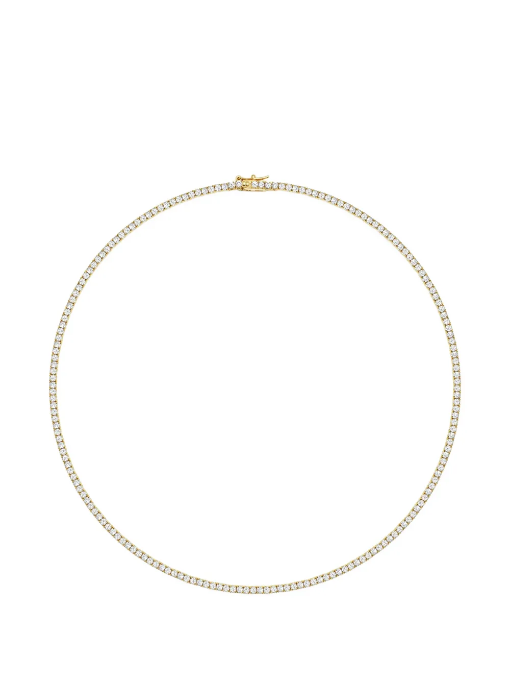 Nialaya Jewelry mini Tennis cubic-zirconia choker necklace - Oro