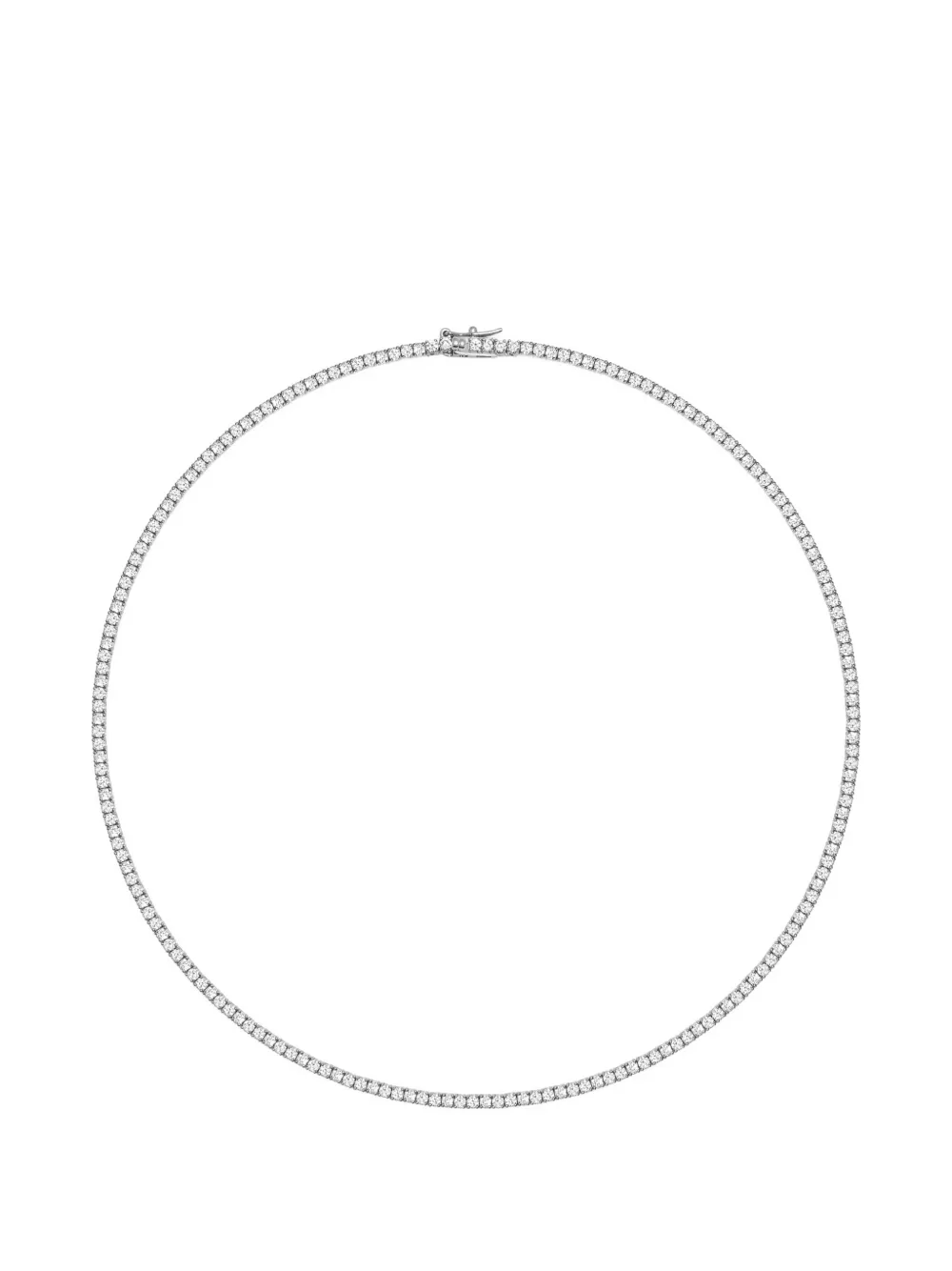 Nialaya Jewelry mini Tennis cubic-zirconia choker necklace - Argento
