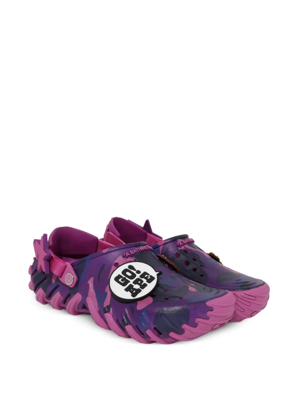 Crocs x A Bathing Ape Echo camouflage-print clogs Roze