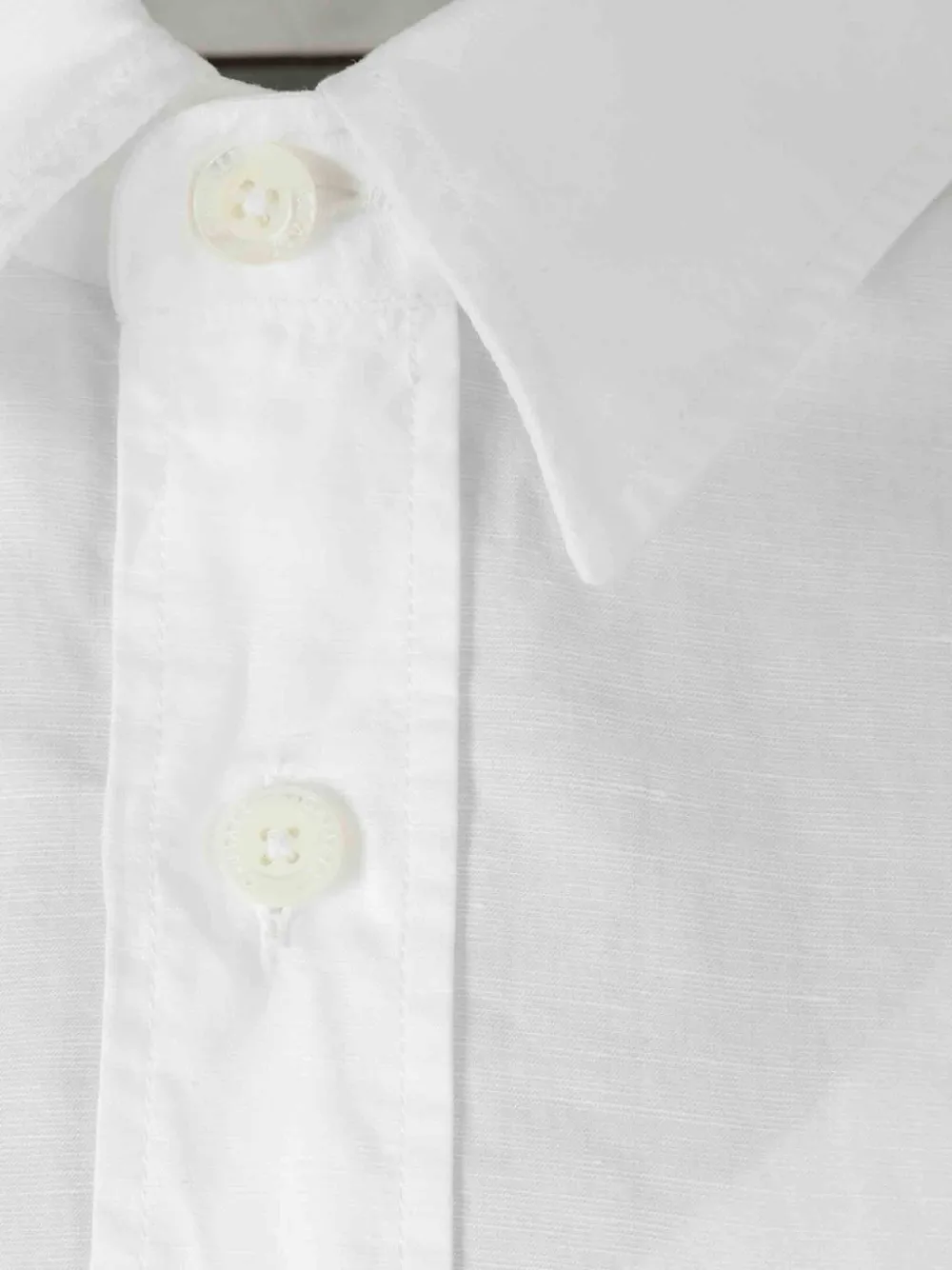 Canali Overhemd met geborduurde zak Wit