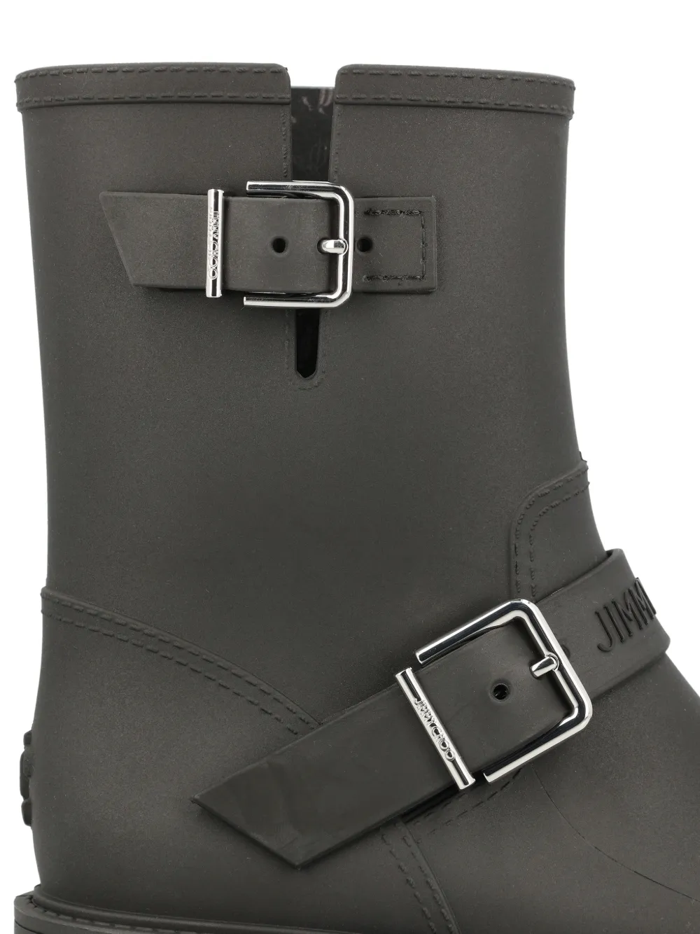 Jimmy Choo buckled biker boots Zwart