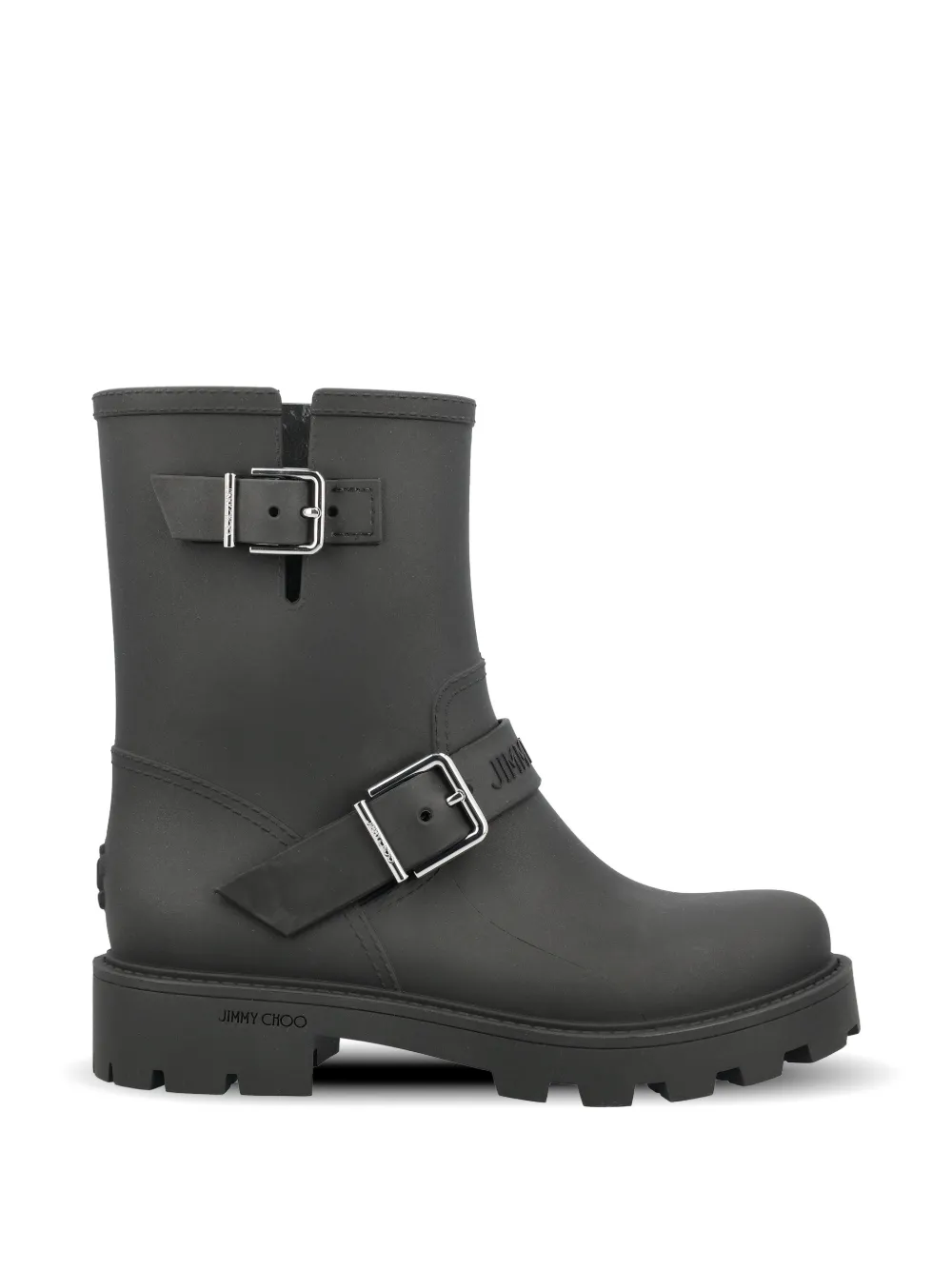 Jimmy Choo buckled biker boots - Schwarz