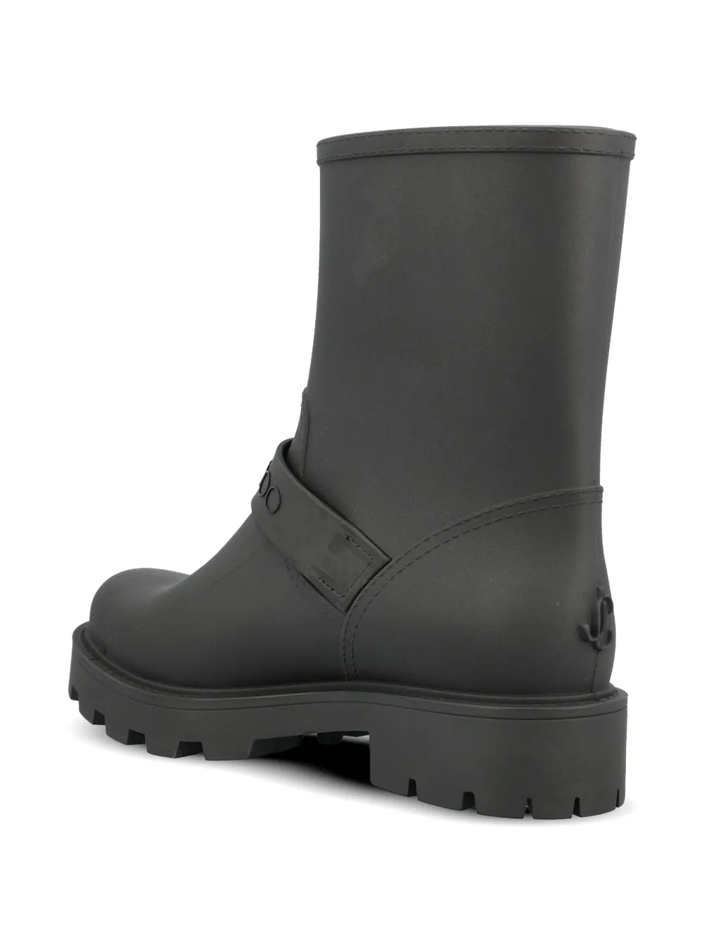 Jimmy Choo buckled biker boots Zwart