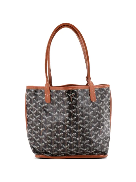Goyard Pre-Owned Anjou Reversible Tote Coated Canvas Mini satchel