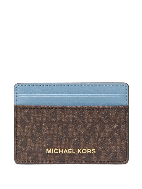Michael Michael Kors Porta-cartões Jet Set monogramado