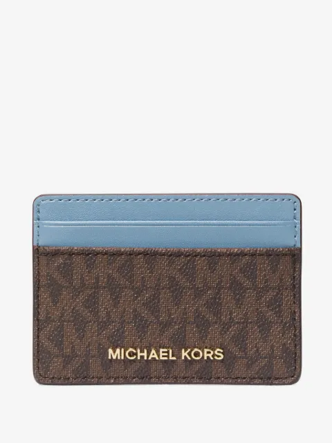 Michael Michael Kors Porta-cartões Jet Set monogramado