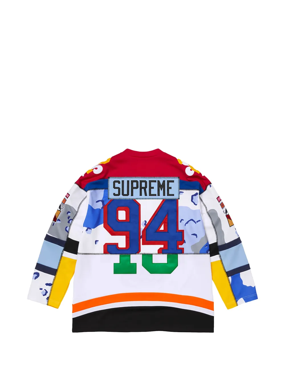 Supreme Jersey top met vlakken Wit