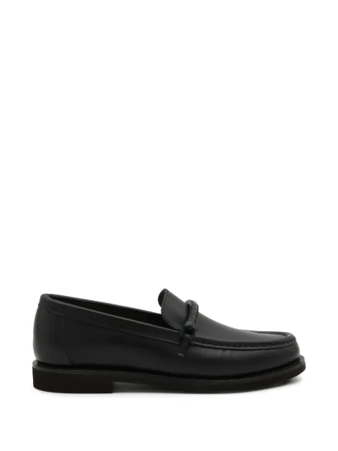 Brunello Cucinelli mocassins à ornements métalliques