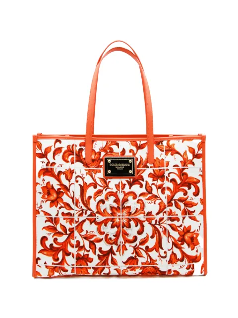 Dolce & Gabbana Maiolica-print tote bag