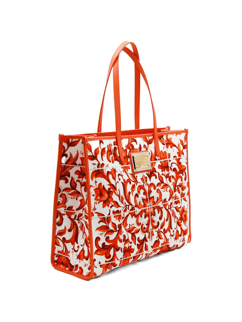 Dolce & Gabbana Maiolica shopper met print Oranje