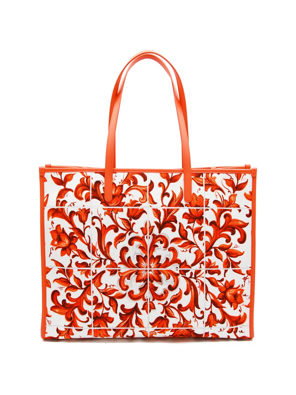 Dolce & Gabbana Maiolica shopper met print Oranje