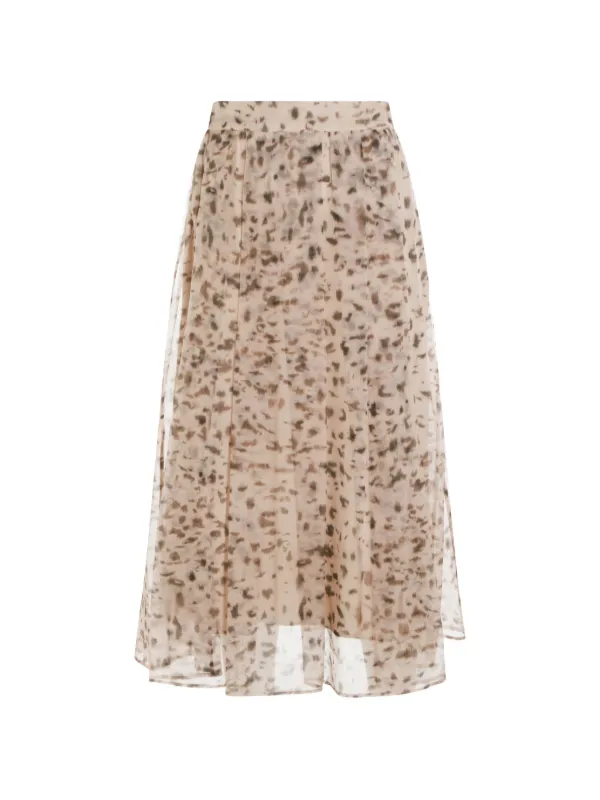 BRUNELLO CUCINELLI☆SILKスカート☆ Brunello Cucinelli Silk skirt