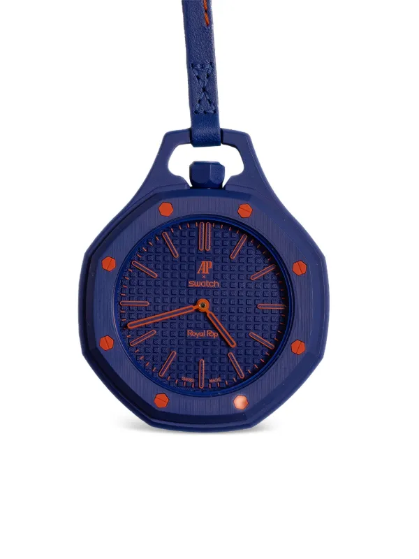 Swatch x Audemars Piguet Orenji Hachi Royal Pop 40mm Pocket Watch