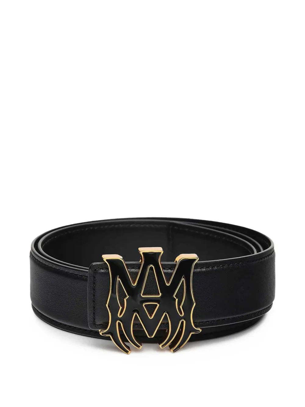 AMIRI Core logo-plaque leather belt - Black