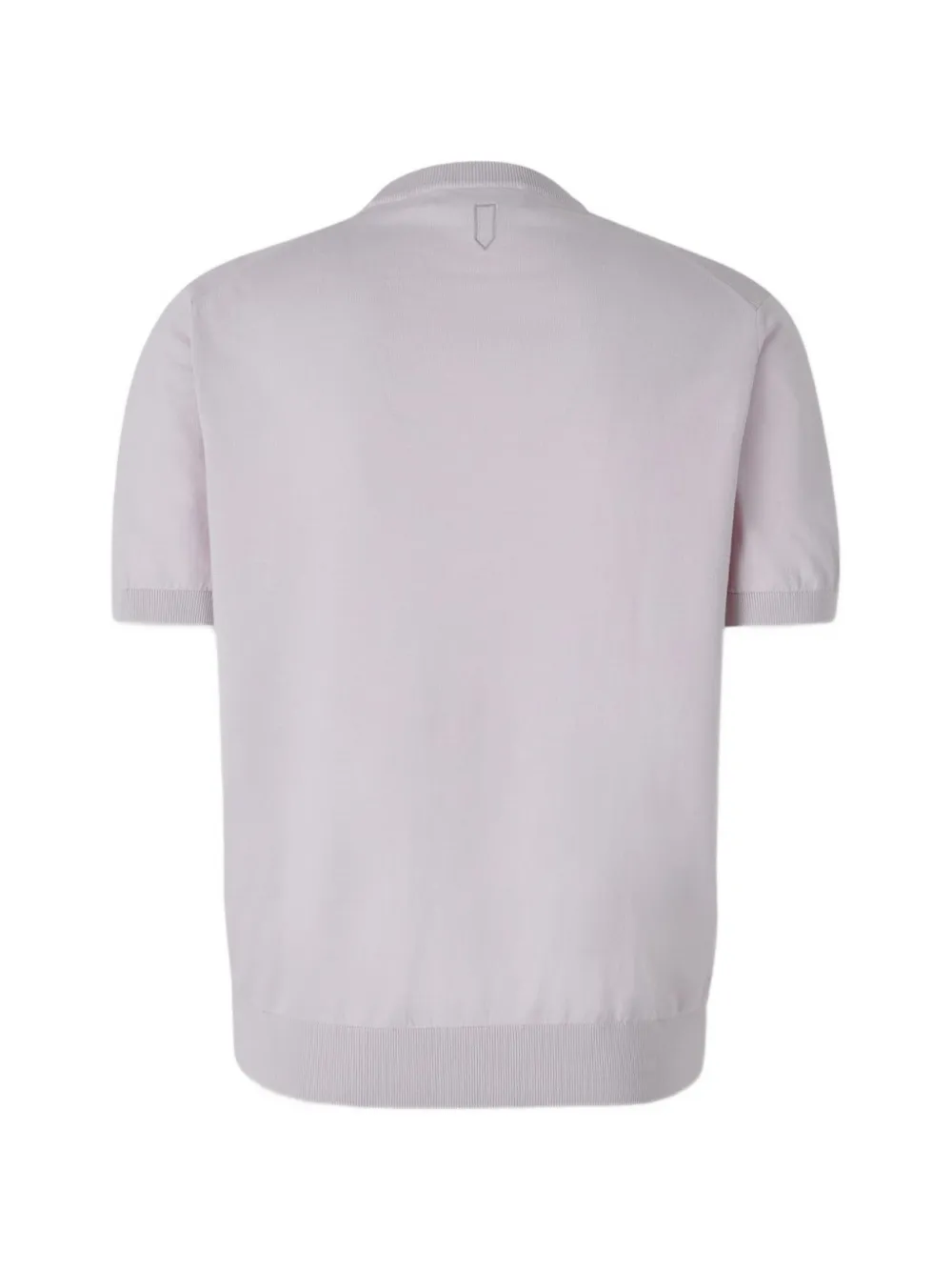 Canali Ribgebreid T-shirt Paars
