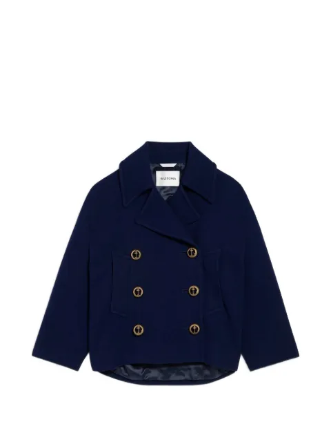 Balenciaga caban en laine à boutonnière croisée