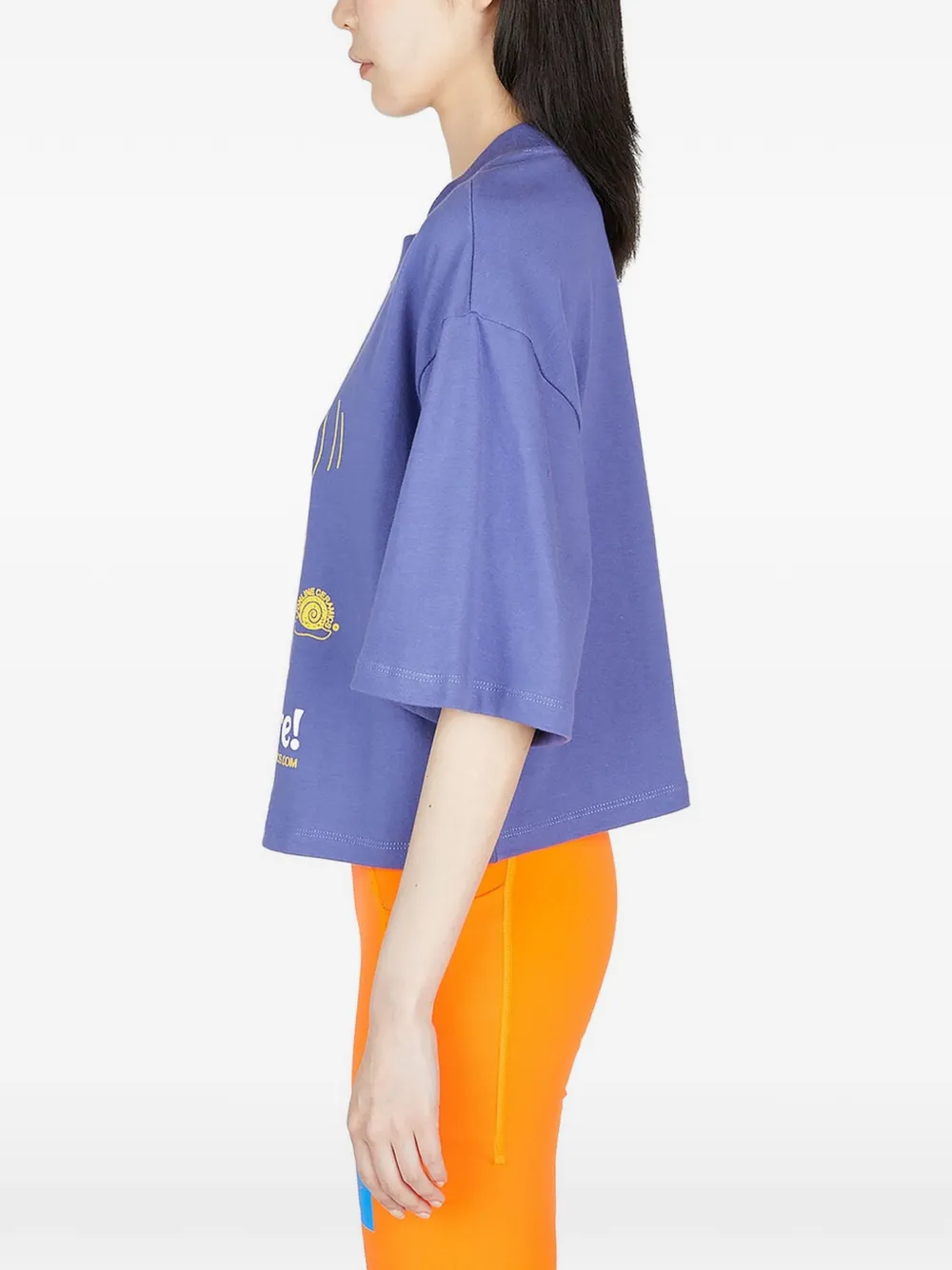 The North Face x Online Ceramics cropped T-shirt met print Paars