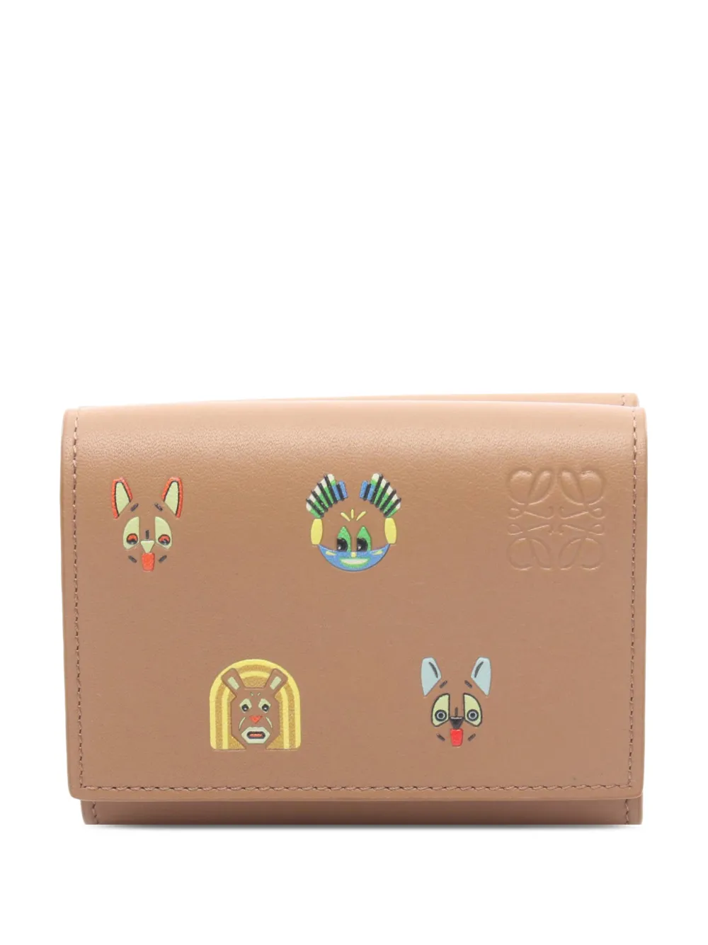 Loewe Pre-Owned 2010-2026 Leather Futurist Cat Wallet small wallets - Brown