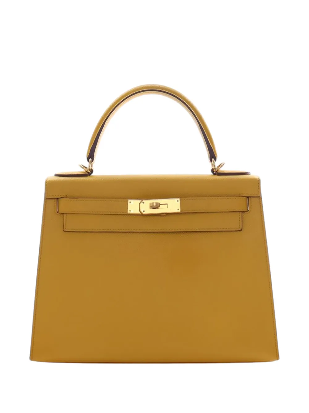 Hermès Pre-Owned Borsa a tracolla Kelly II Sellier 28 in pelle Epsom 2018 - Giallo