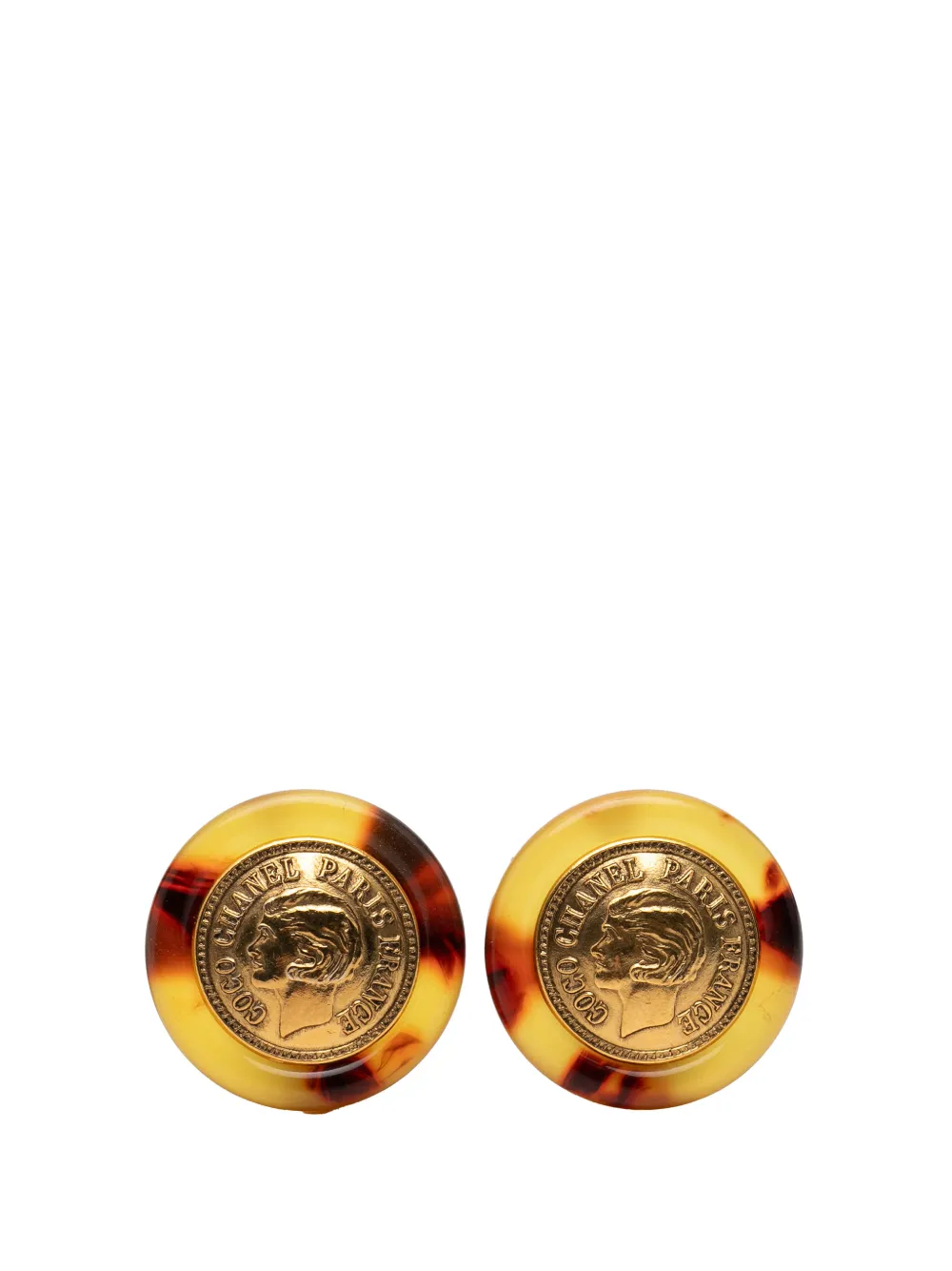 CHANEL Pre-Owned Orecchini a clip placcati oro 1997