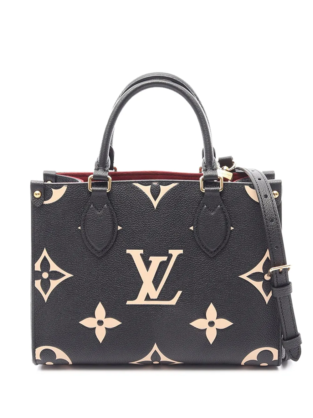 Louis Vuitton Pre-Owned 2021-2026 Bicolor Monogram Empreinte Giant Onthego PM satchel - Black