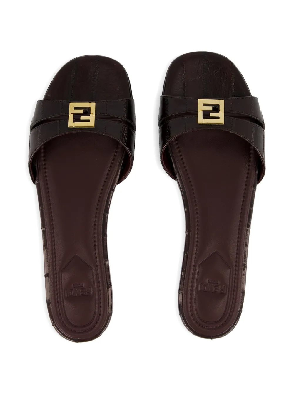 FENDI FFold hagfish sandals Bruin