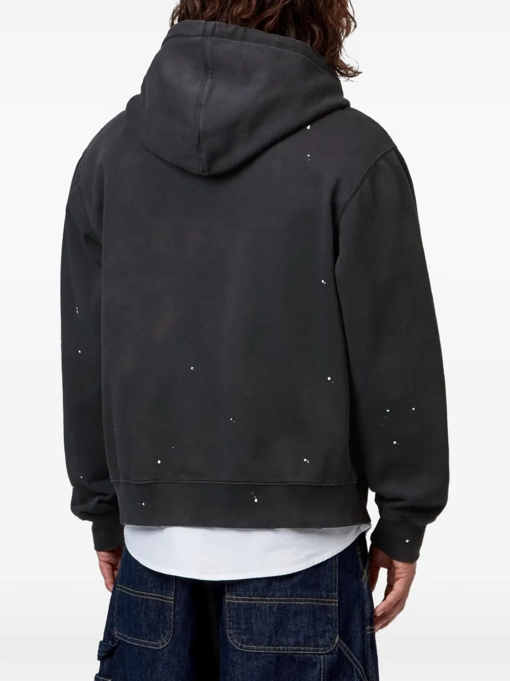 Carhartt WIP Hoodie met geborduurd logo en print Zwart