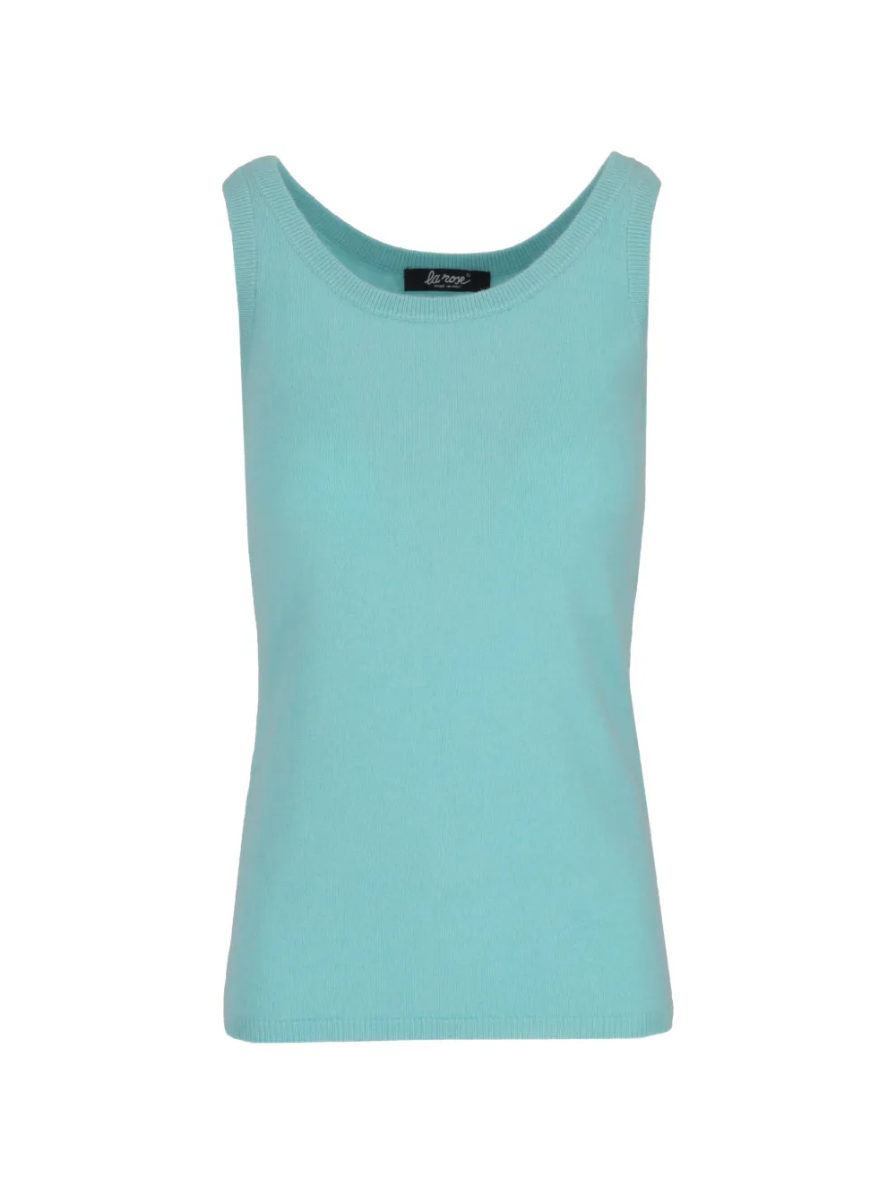 La-Rose ribbed-trim tank top - Blu