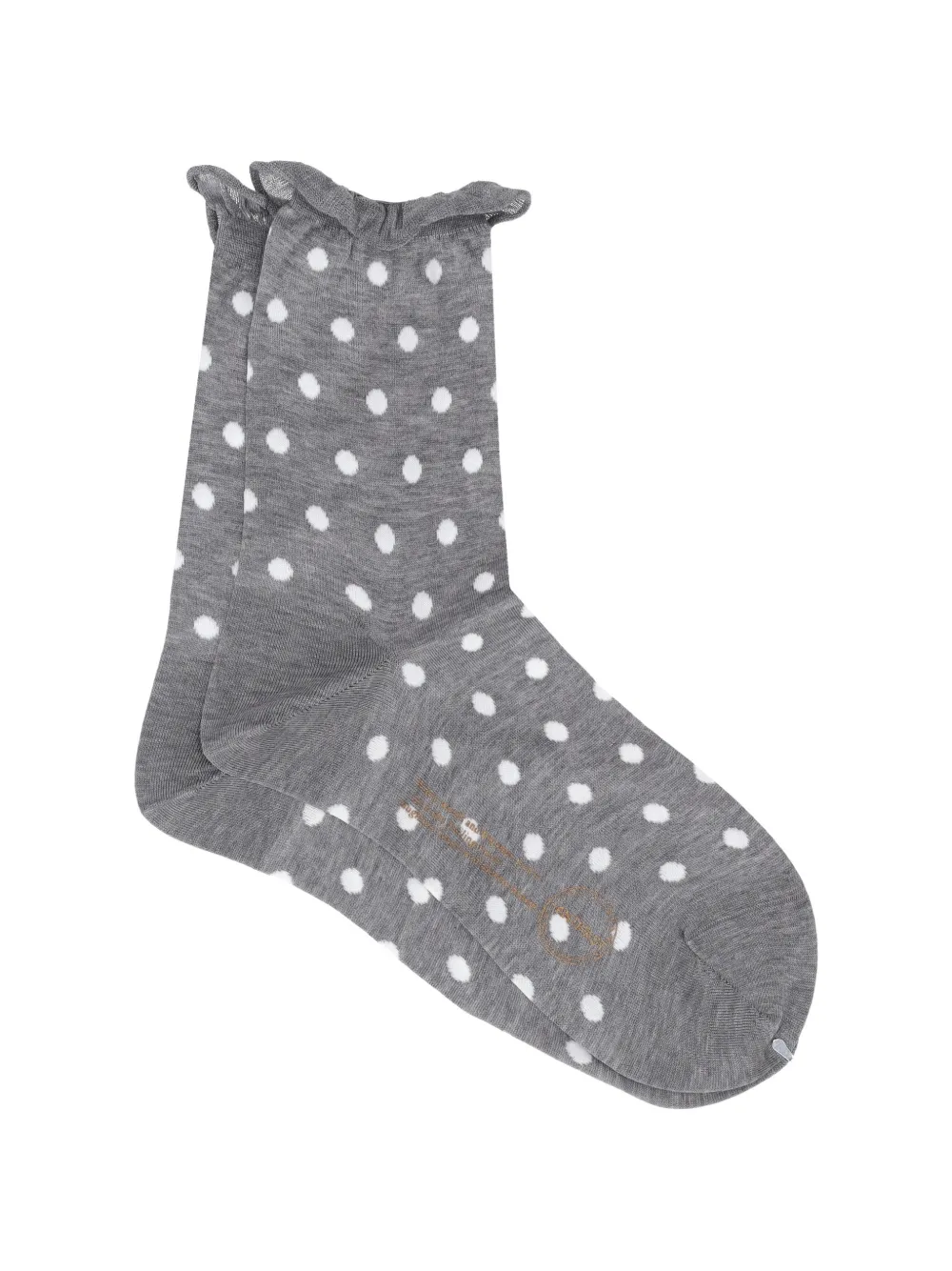 Antipast polka-dot ruffled socks - Grigio
