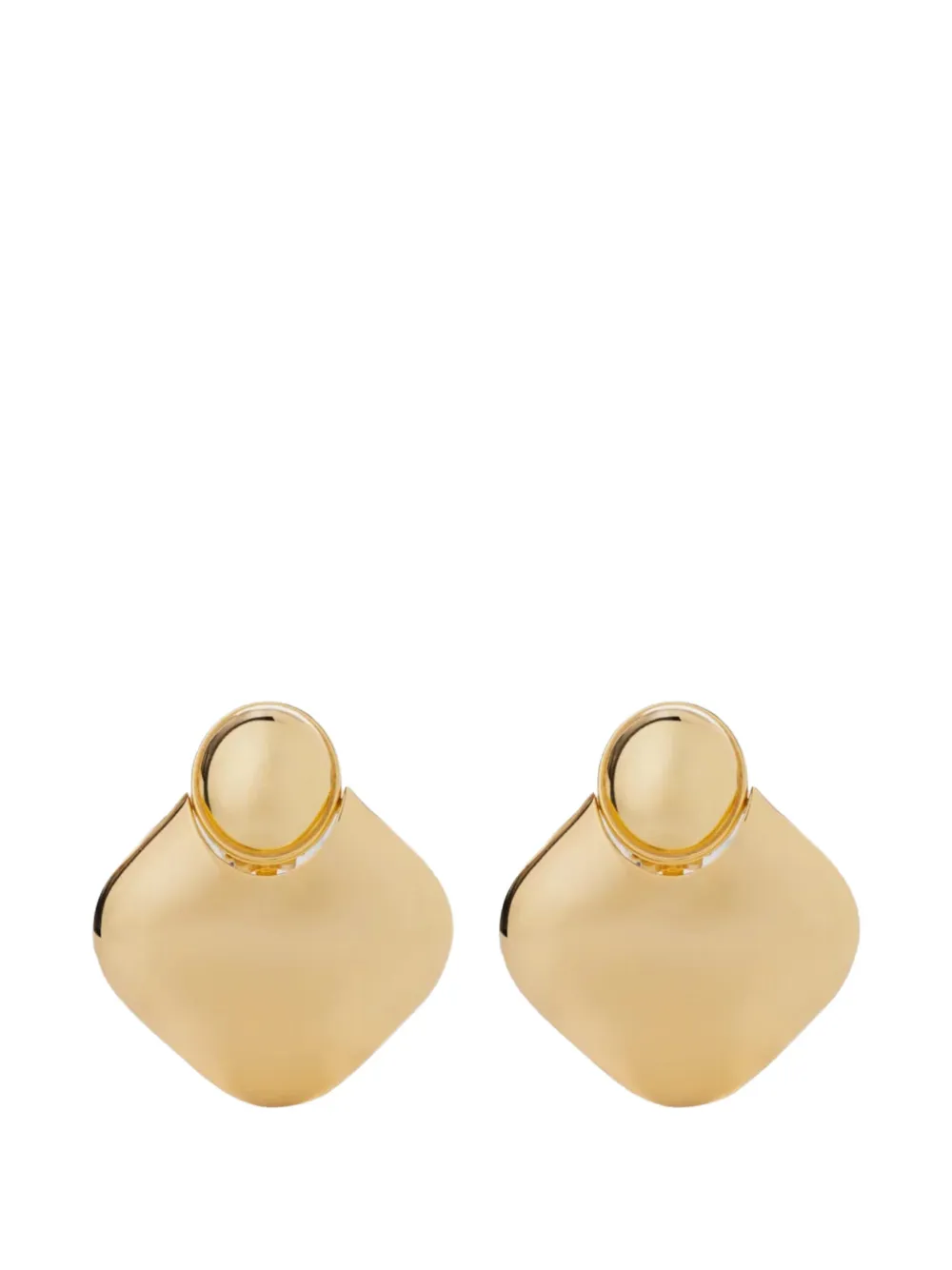 Federica Tosi Lily geometric-pendant earrings - Gold