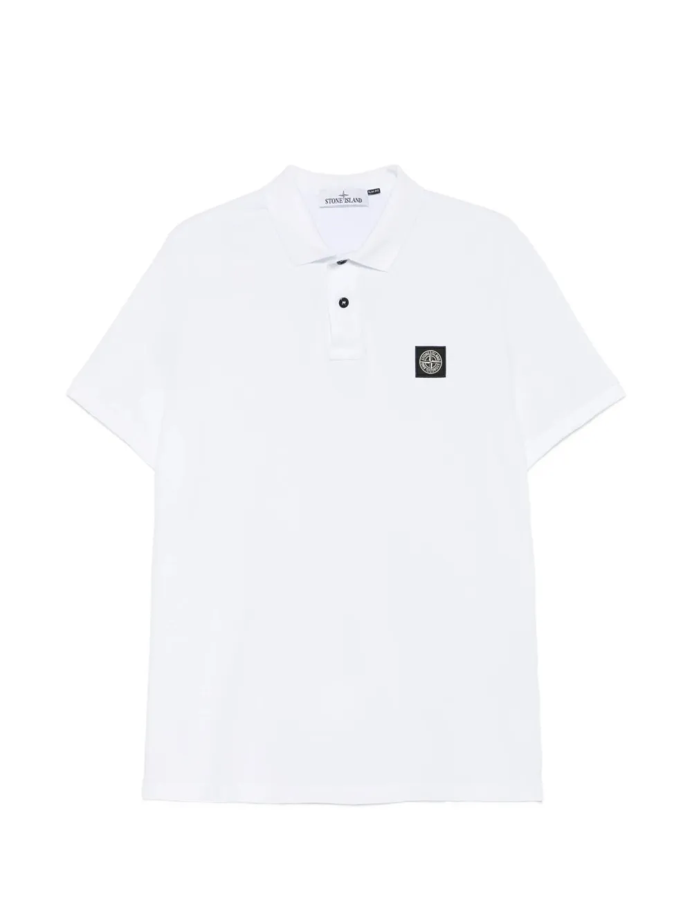 Stone Island Compass-patch polo shirt - Bianco
