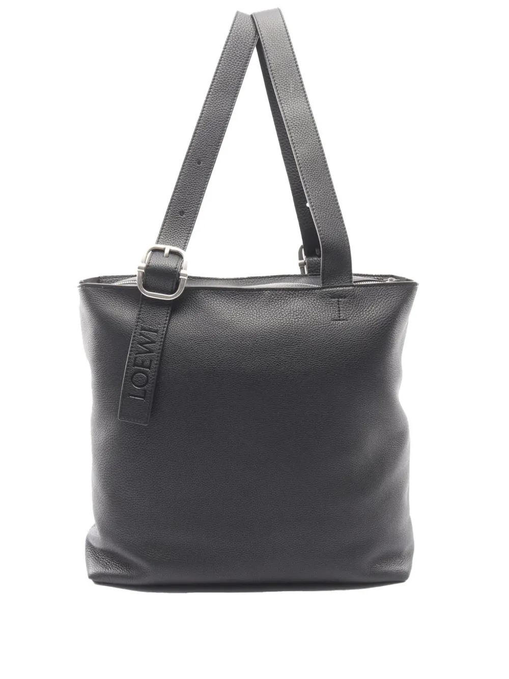 Loewe Pre-Owned 2010-2026 Leather Loop tote bag - Black