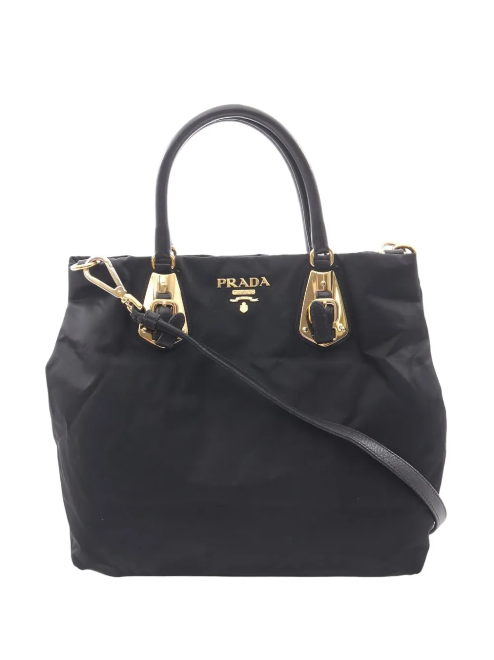 Prada Pre-Owned Borsa a tracolla in tessuto 2010-2026 - Nero